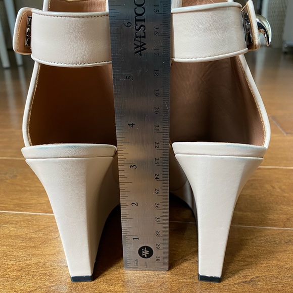 NEW Givenchy Shark Lock Open Toe Wedge Ankle Booties - Picture 8 of 15